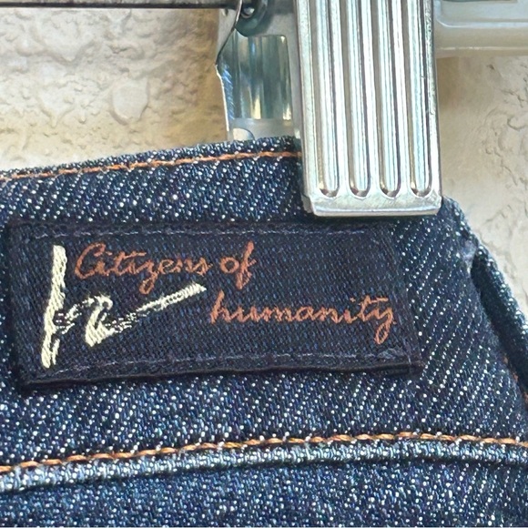 Citizens of Humanity Kelly Low Waist Cropped Straight Leg Jeans Dark Wash 28 - Picture 6 of 9